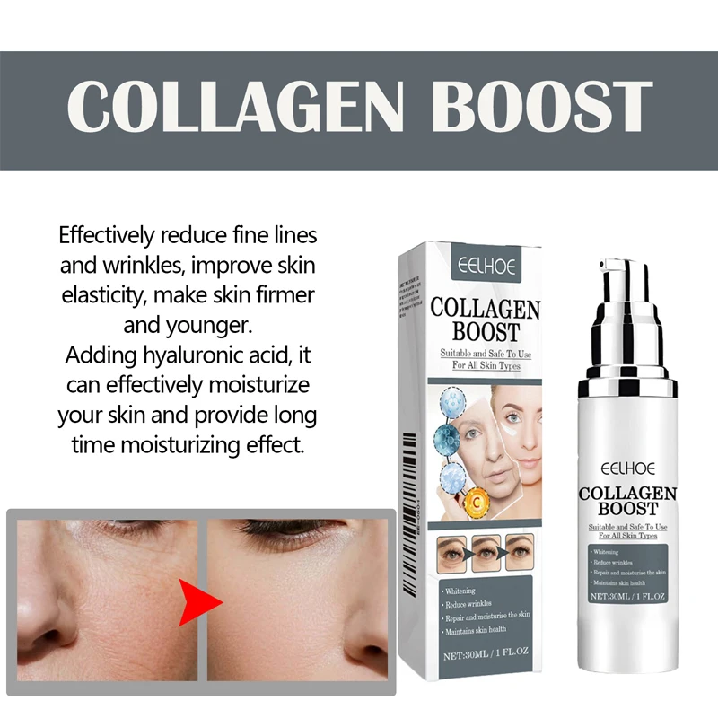 الكولاجين دفعة ثبات كريم ايسنس تتلاشى الخطوط الدقيقة الوجه اشراق الكولاجين الداعم مع حمض الهيالورونيك العناية بالبشرة #3