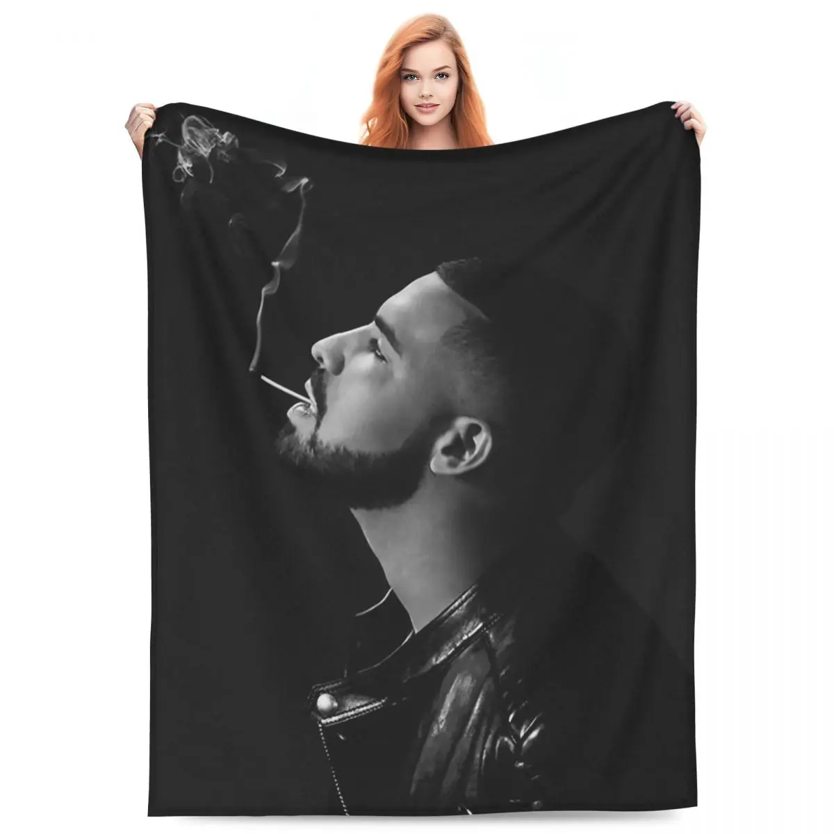 D-Drake Pop Singer Soft Durable Blanket Canadian RapperTravel Throw Blanket Autumn Aesthetic Flannel Bedspread Sofa Bed Cover