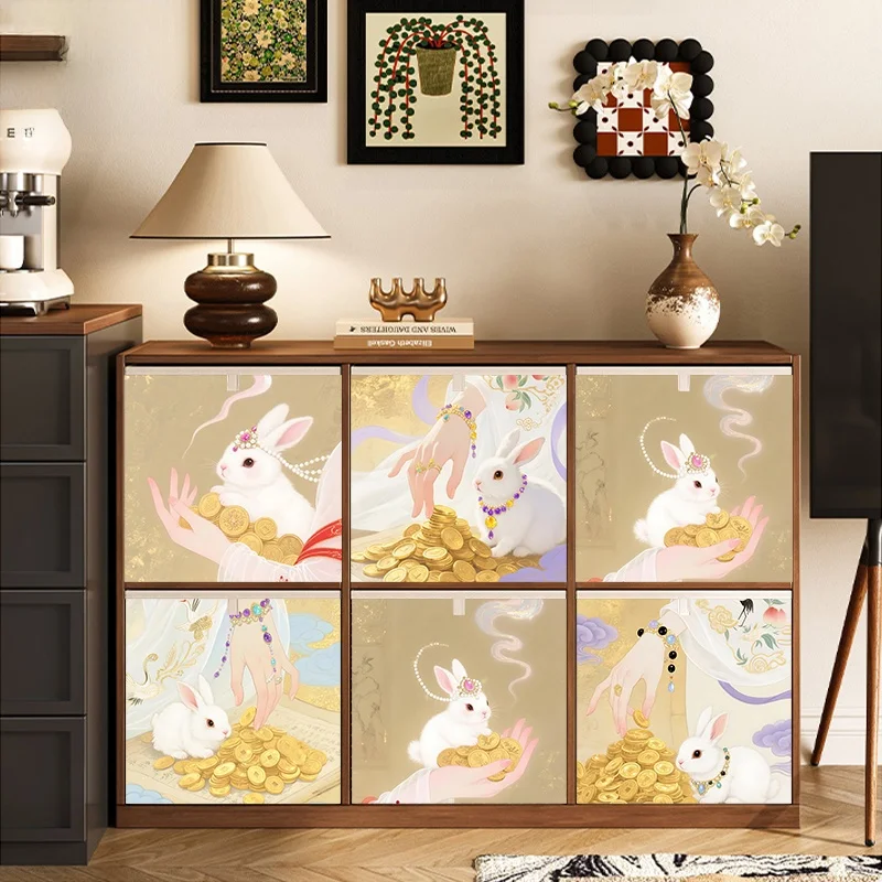 

Large Capaci Carleke id Cabinet Money Rabbit Home Use Storage Box for Clothes And Toys Non Wier Storage Basket