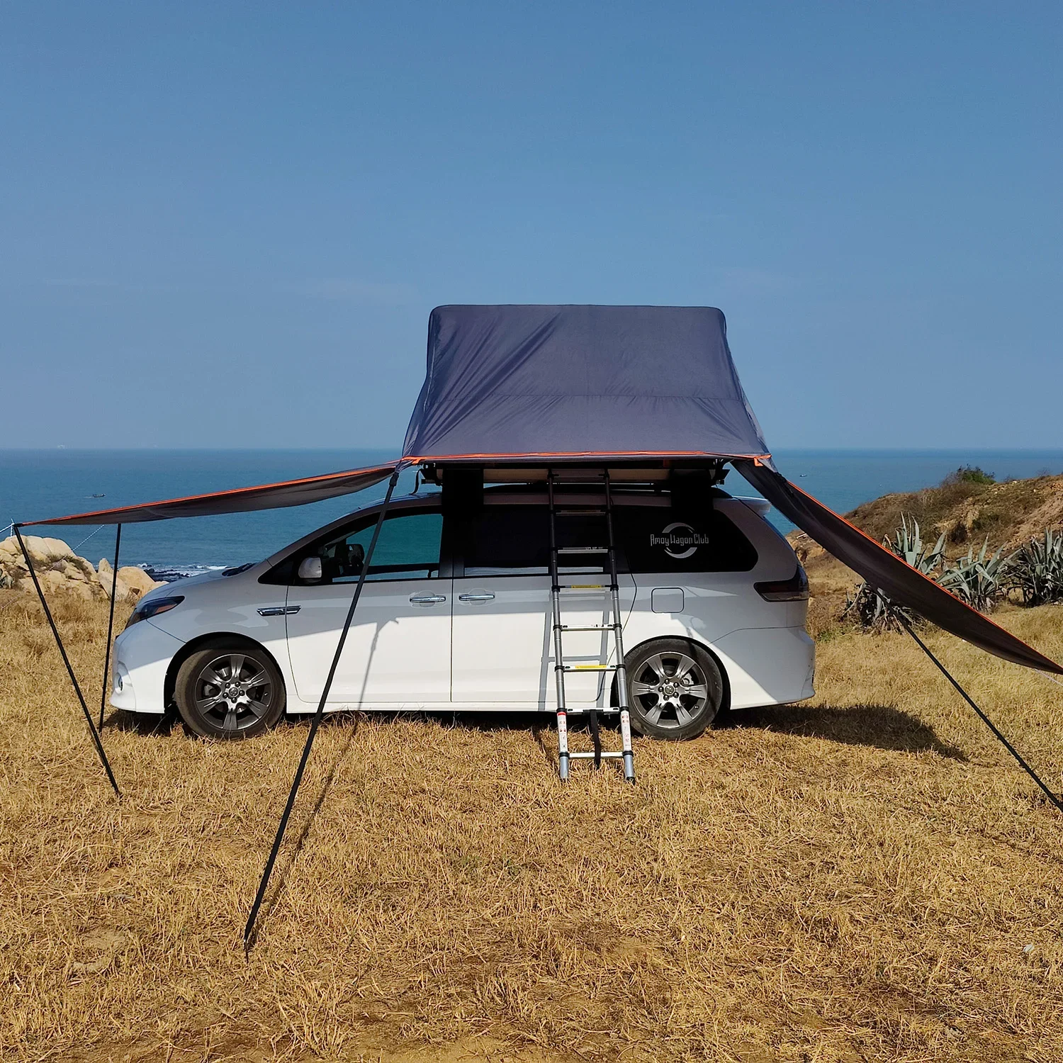 Quality Four-season Road Trip 2-3 Persons Camping Car Roof Top Soft Cover Rooftop Tent