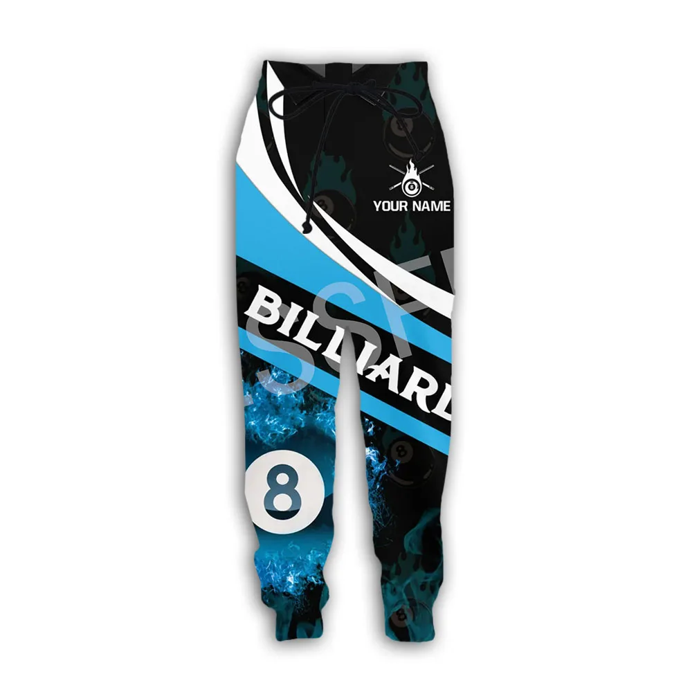 Custom Name Billiards Sports Beer Game Player Retro 3DPrint Casual Harajuku Trousers NewFashion Streetwear Autumn Loose Pants X8