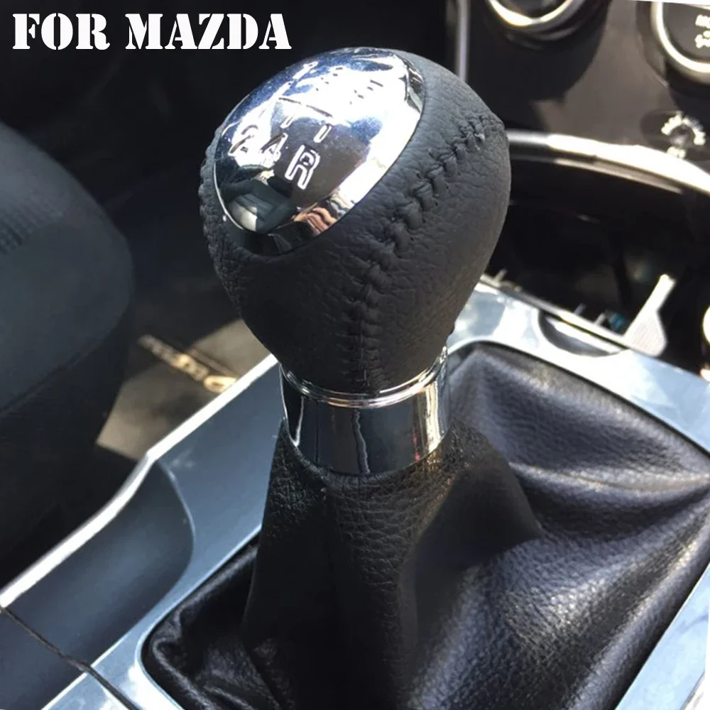 5 6-Speed Gear Shift Knob Stick Change lever knob For Mazda 6 GG/GY 5 CR 3 BK 323/323F BJ MPV PREMACY CP 626 GF/GW XEDOS 6 RX-8