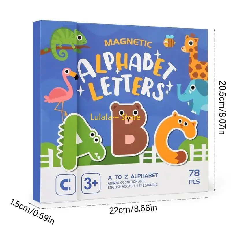 Y4QA – livre Puzzle magnétique pour l'orthographe des mots, jouet éducatif pour l'enseignement des langues pour les