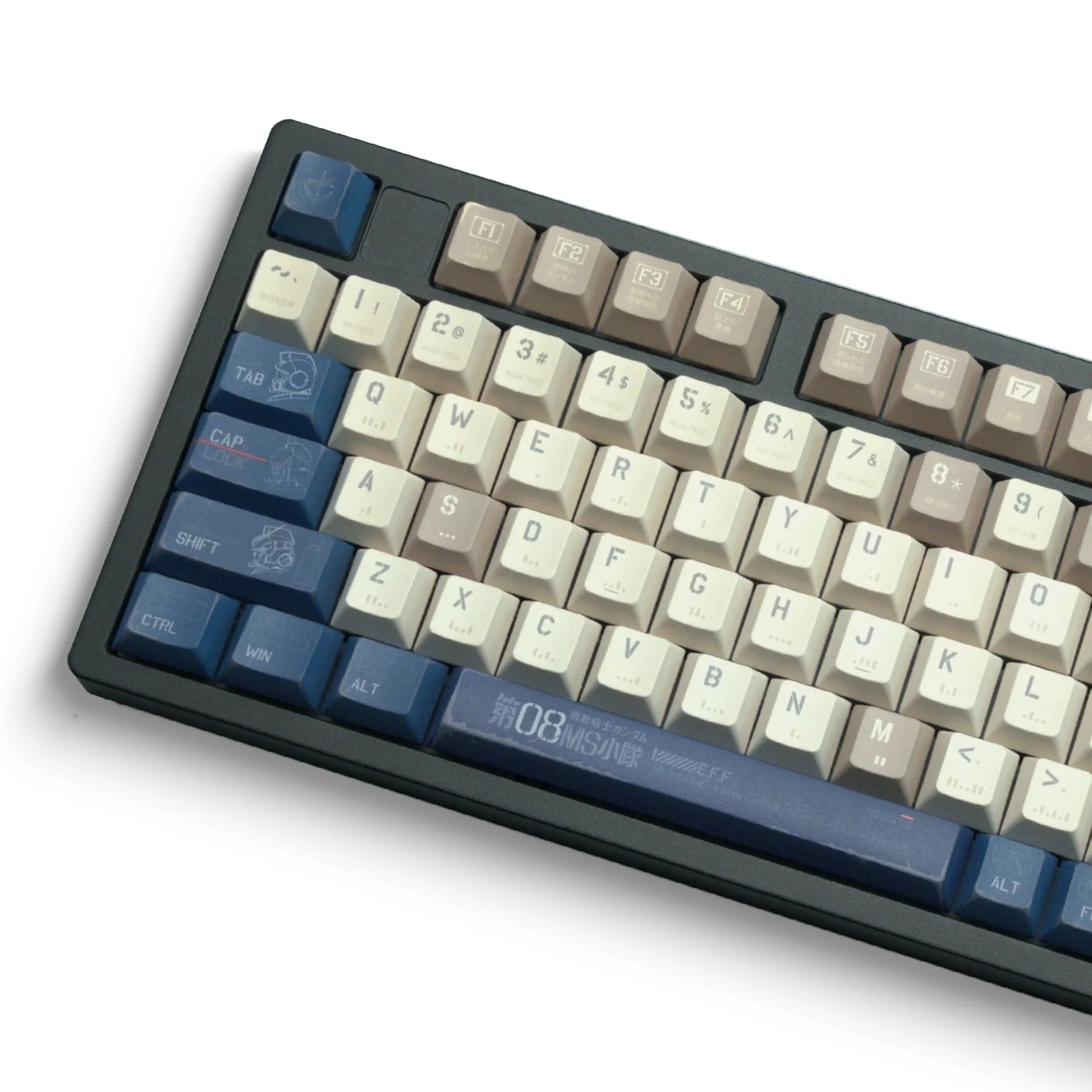 Mecha original height five-sided sublimation PBT keycap thickened theme keycap customization