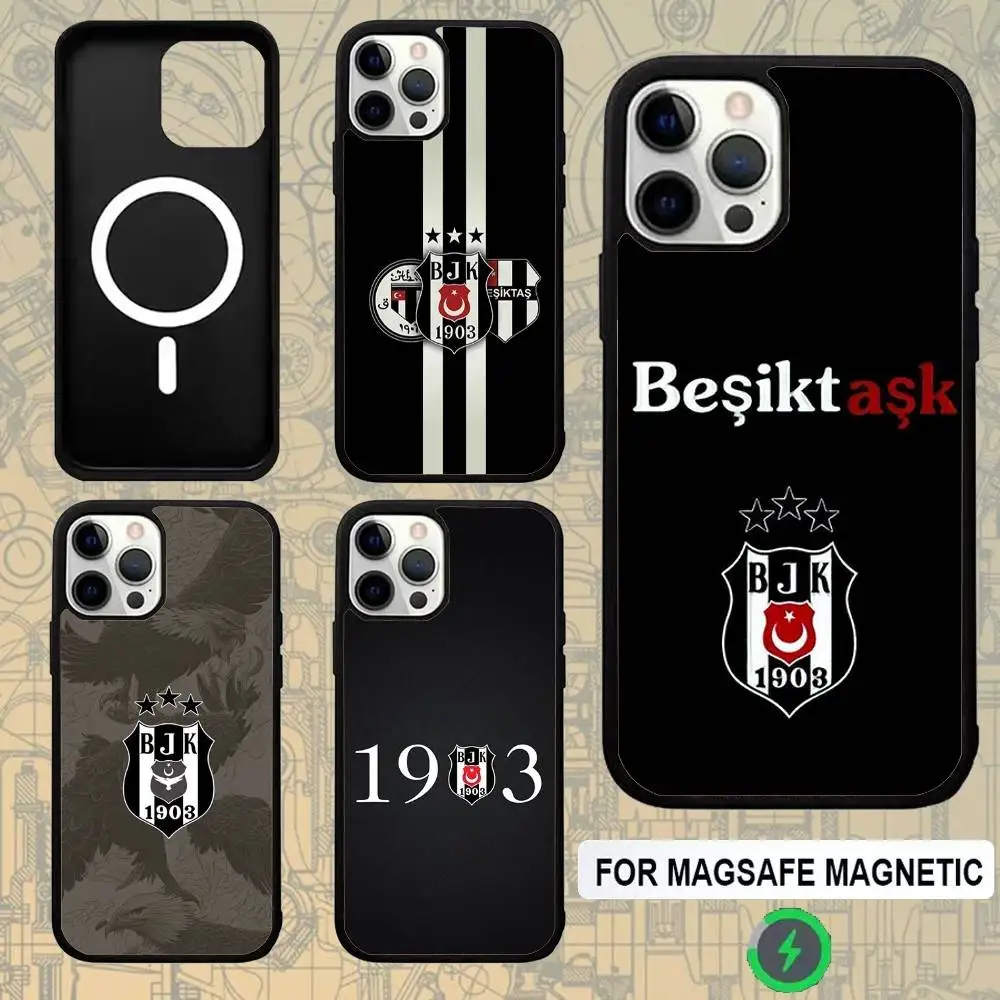 

Fashion B-Besiktas BJK Turky For Magsafe Wireless Charger Case For iPhone 15,16,17,13,14,11,12,Pro,Max,Plus,E,Air,Mini Magnetic