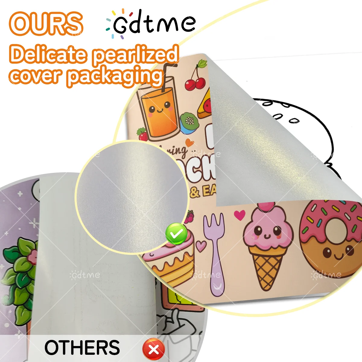 Malbuch zum Thema „Food SNACKS & SWEETS“ für Erwachsene, süßes Zeichenbuch, perfektes Geschenk für Party und Geburtstag – Detail 7