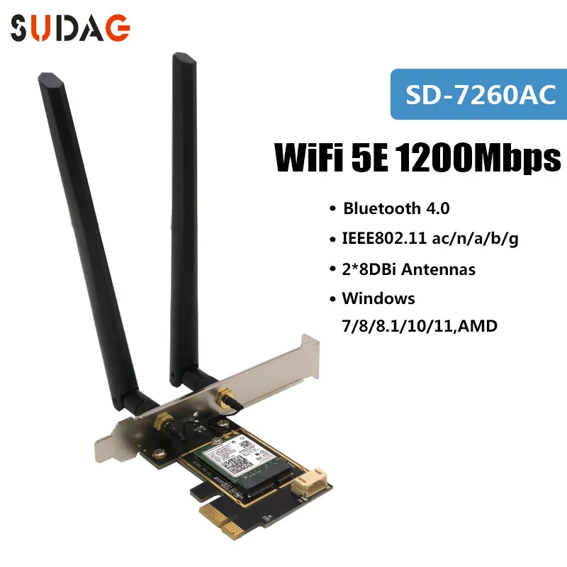 Imagem -04 - Placa de Rede Pci Express Ax200 Placa de Rede Pci Express 3000mbps Bluetooth 5.1 802.11ax Banda Dupla 2.4g 5ghz