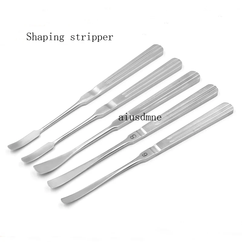 Microstripper de aço inoxidável do septo nasal, espátula de duas cabeçadas, stripper nasal, ferramenta plástica nasal