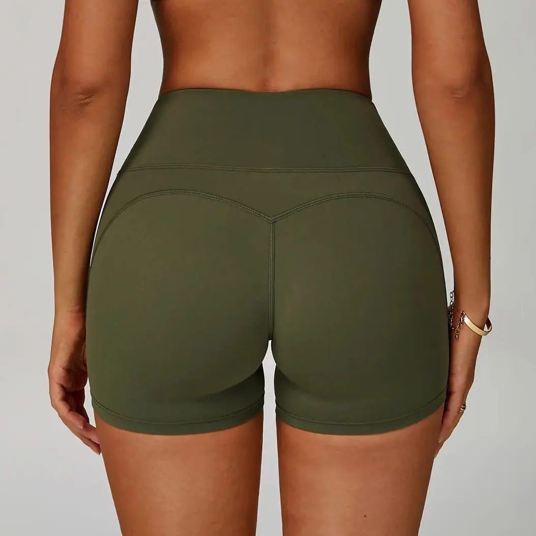 

Women High Waist Workout Shorts Butt Lifting Yoga Short Pant Women Sports Biker Shorts Naked Feeling Push Up Sexy Sports Shorts