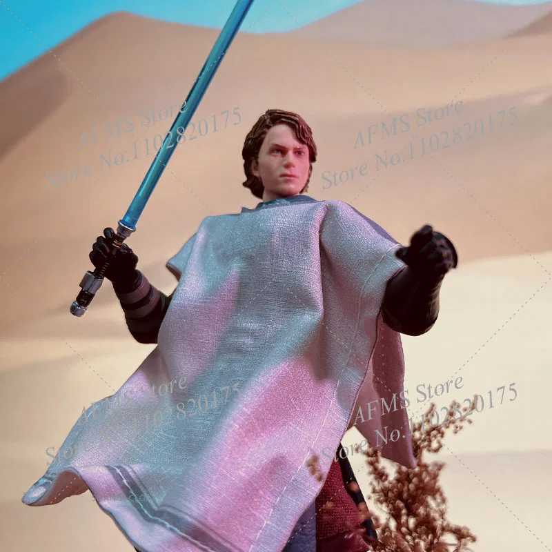 Sólo capa 1/12 hombres soldado Anakin jersey Star Wars Caballero Jedi capa ropa accesorio ajuste 6 "hombres soldado figura de acción cuerpo