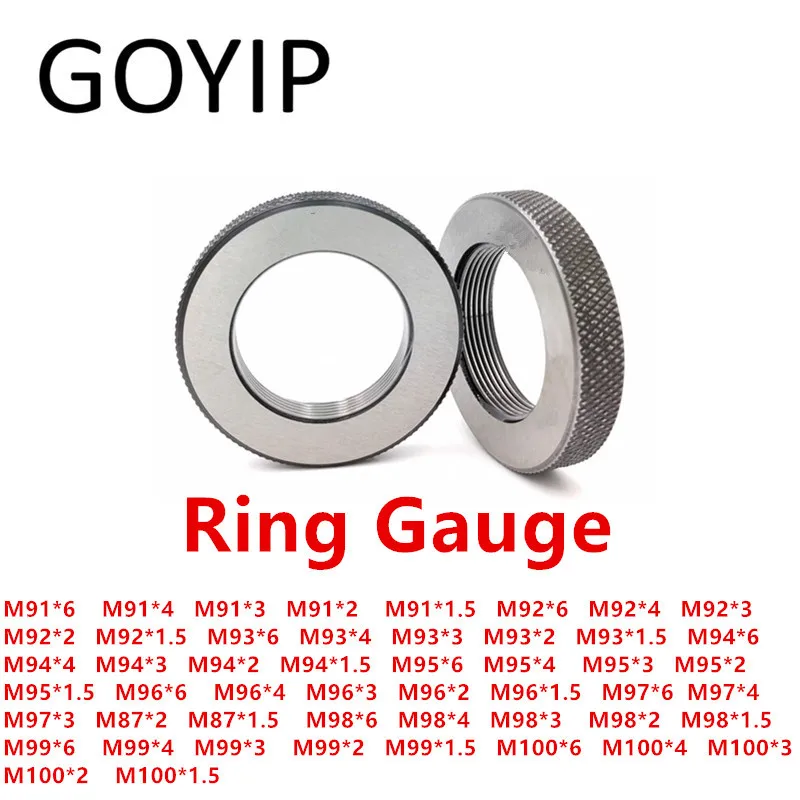 

M91 M92 M93 M94 M95 M96 M97 M98 M99 M100 6G Metric Thread Ring Gauge Go And No-Go Gage Support Customized