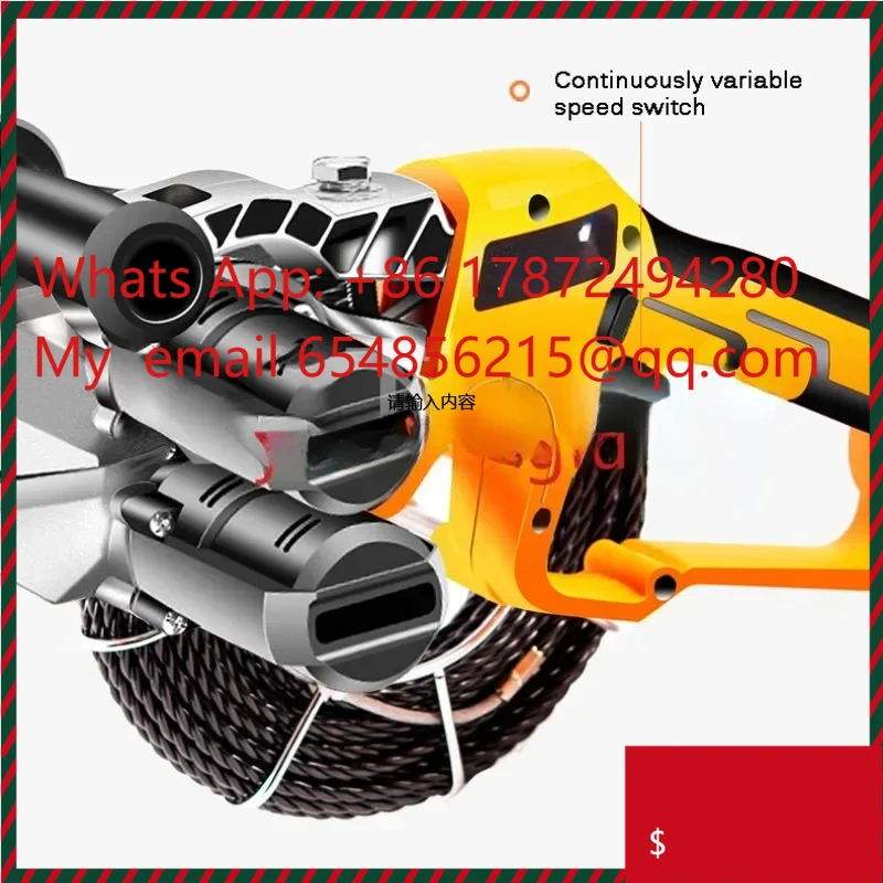 Lithium Battery Electric Thread mahine Automatic Pull Wire Stringing mahine Cable Push Puller Tools Wall Threading mahine
