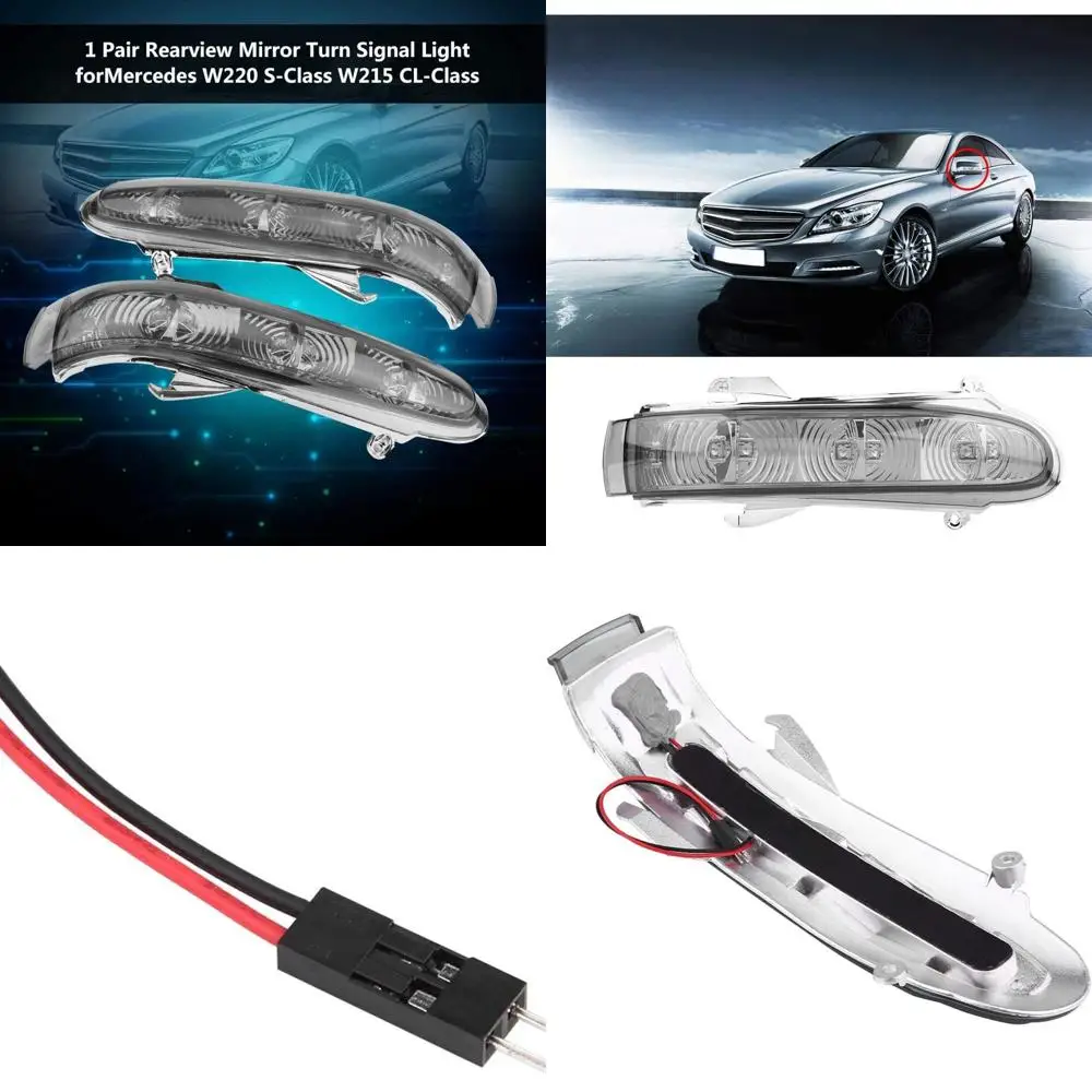 

LED Turn Signal Lights Replacement for Mercedes W220 S-Class, W215 CL-Class, 2000-2006 Models