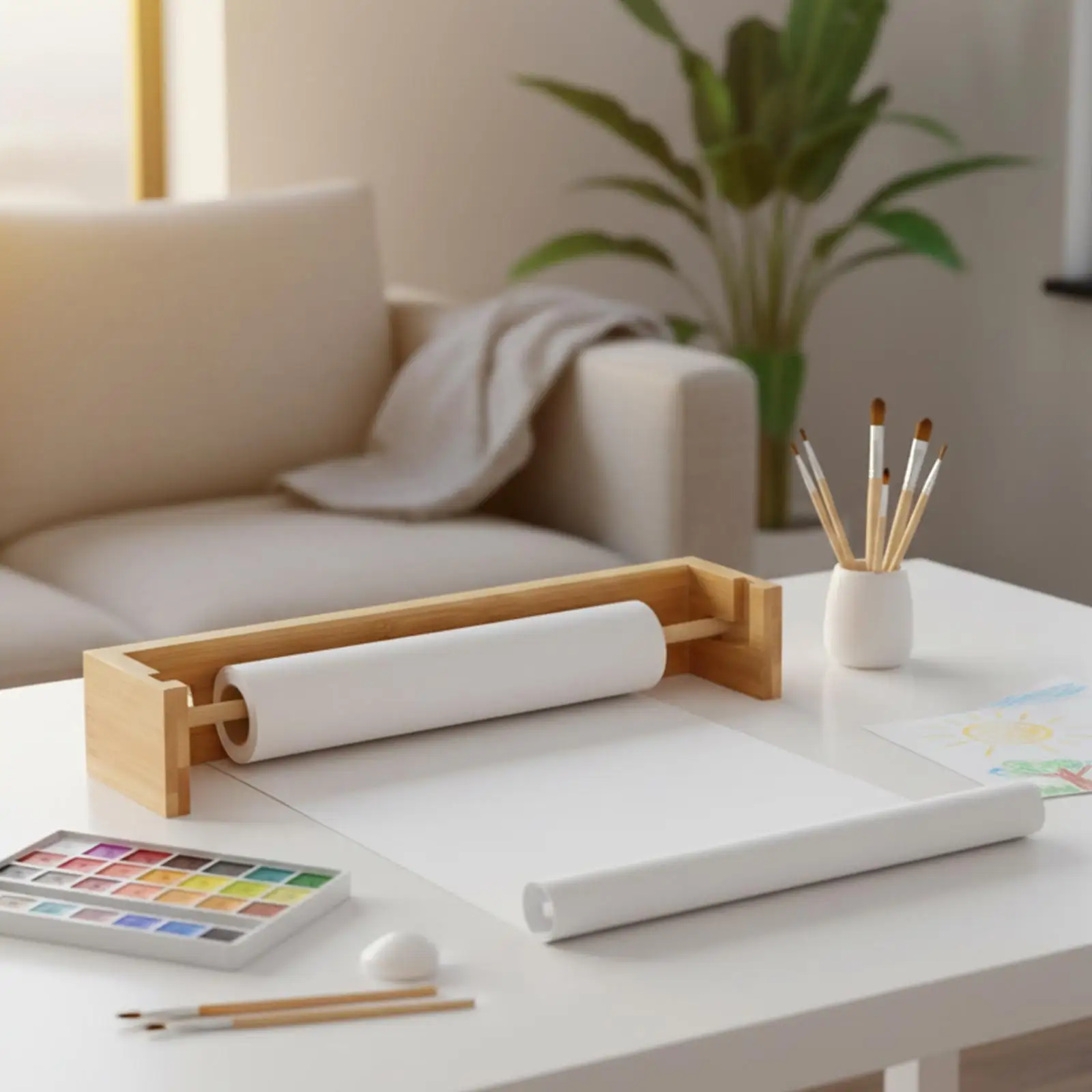 

Держатель для рулонов бумаги для мольберта: универсальный, простой в использовании, для творческих рабочих пространств, с легким вытягиванием, многофункциональная подставка-диспенсер для бумаги