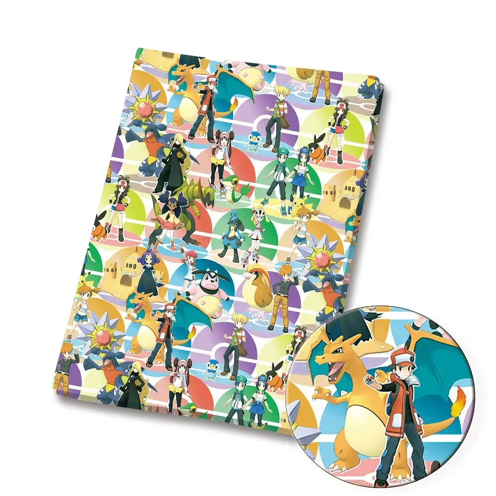 Pokemon kartun kain 140*50cm buatan tangan jahit tambal sulam Quilting gaun bayi lembaran rumah dicetak kain jahit anak-anak