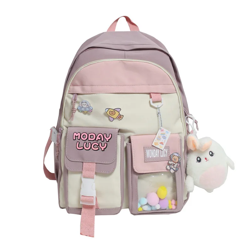 

Hello Kitty Schoolbag Cartoon Cute Large Capacity Girls Elementary School Middle School Backpack for High School Students