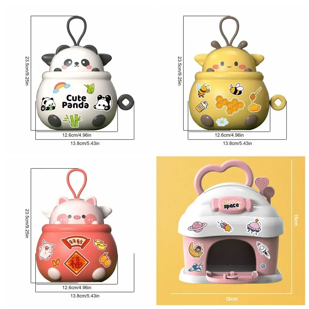 น่ารัก PANDA Piggy Bank Candy House Bee หมูสัตว์ Bank ตู้เซฟขนาดใหญ่ความจุปลอดภัยเด็กกล่องเงินตกแต่งบ้าน