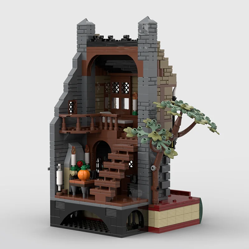 885pcs MOC Books Story Books Carol Model Toys Building Blocks Architecture Christmas Gift Assemble Birthday Collection Display