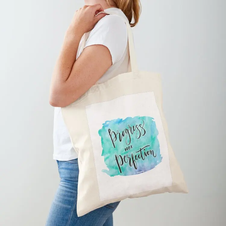 Progress not Perfection Tote Bag Shopper handbag Women's shopper Women's tote bag bags woman 2025
