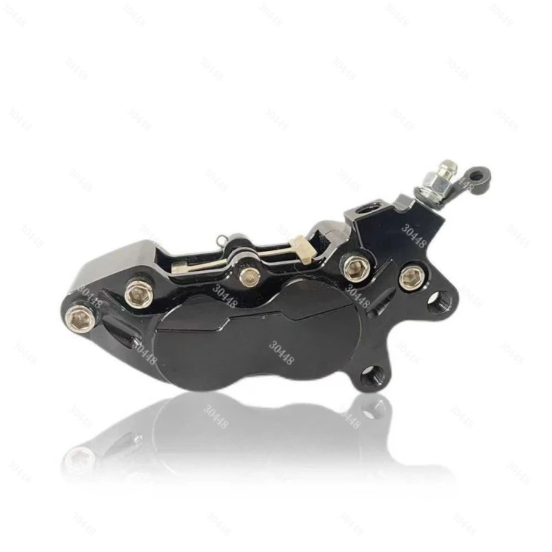 Motorcycle CNC Four-Piston Brake Caliper Electric Scooter Niu Modified Big Caliper Disc Brake Parts