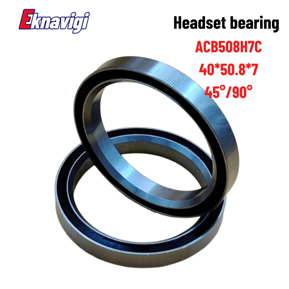 1PCS ACB508H7C Headset Bearing 40*50.8*7 MM 45°*90° Bicycle Front Bowl Sleeve Bearings ACB3039 Mountain Bike Balance Bike