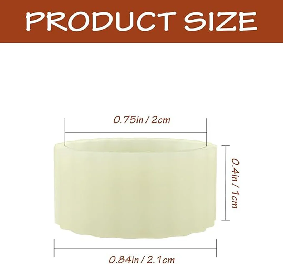 Anti‑Tip Candle Stabilizer Ring, Flexible Silicone Anti‑Slip Candle Holder with Wax Drip Protector, Decorative Accessory