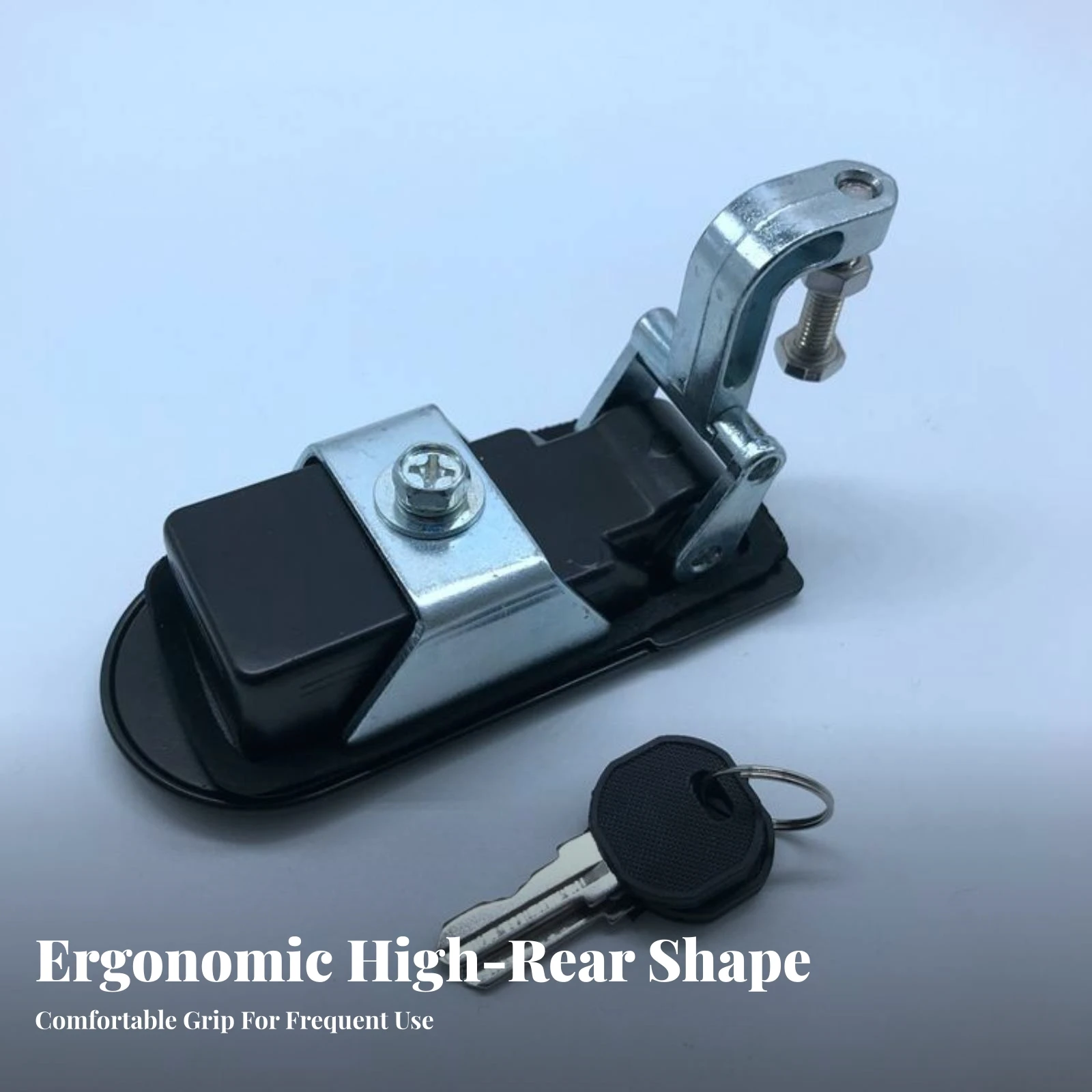 Button-Style Flat Lock Long-Lasting Flat Lock with Key Sturdy Space-Saving for Control Cabinets, Electrical Enclosures