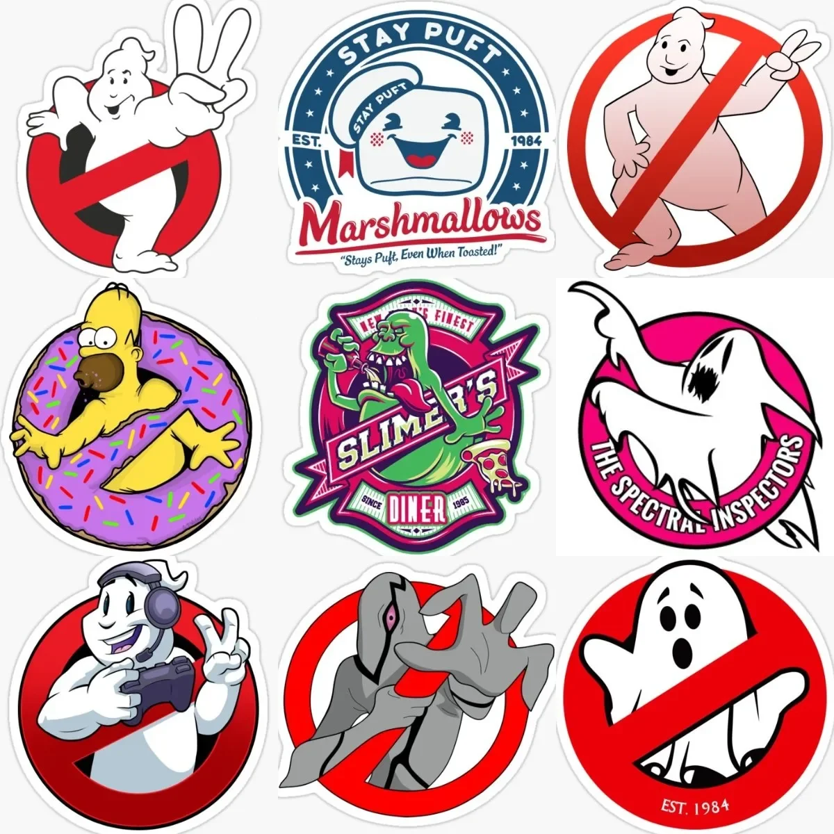 Ghostbusters Creative Funny Badge Stickers Window Truck Vinyl Motorcycle Car Table Wall Boat Skateboard Decal Assecories