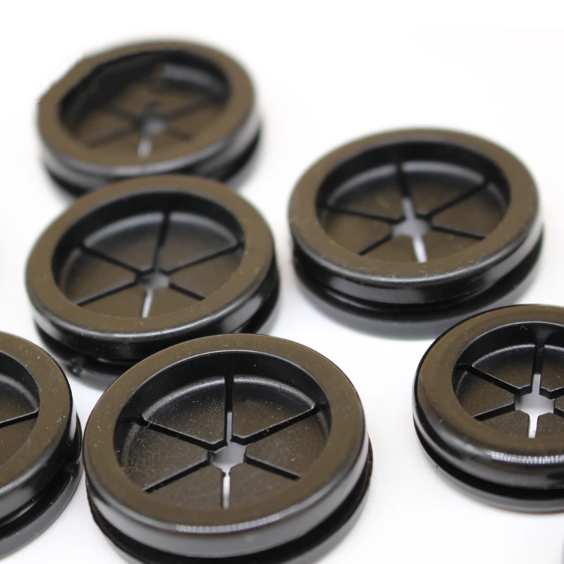 Inner Diameter 16mm - 60mm Rubber Wiring Grommets Cable Protective Loop Flame Retardant Dustproof Over Coil Seal Ring Hardware