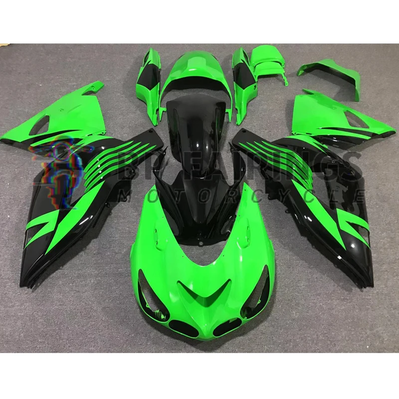 For Kawasaki Zx14r Body Kit 2006-2011 ZZR 1400 2011 Zx14 Zx-14r Fairing Kit 2006 2007 2008 2009 2010 2011 set Green Black