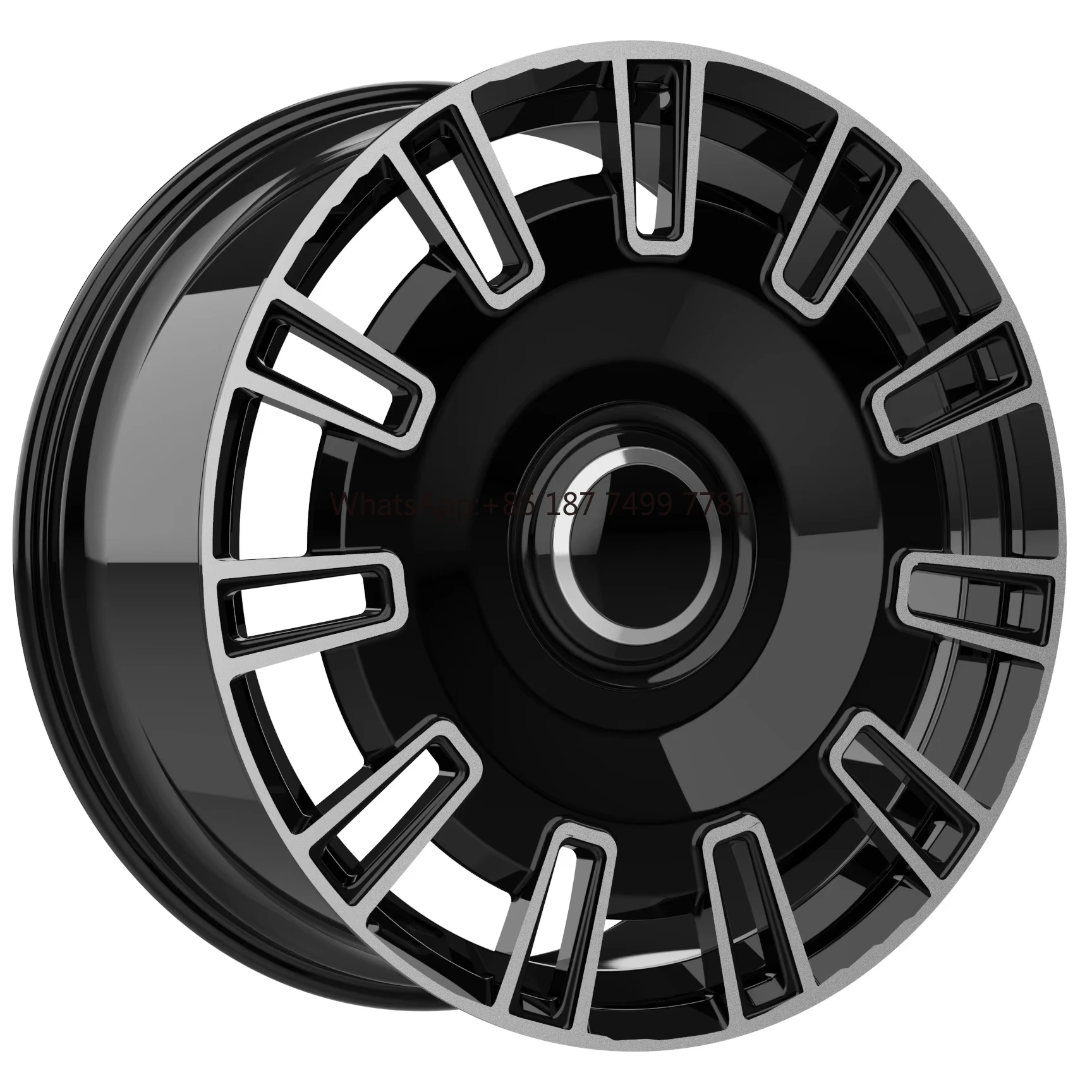 

Forged Deep Concave Wheel Fitments Wheels 23x10 ET40 Customize Rim Color Gloss Black With Machine Face