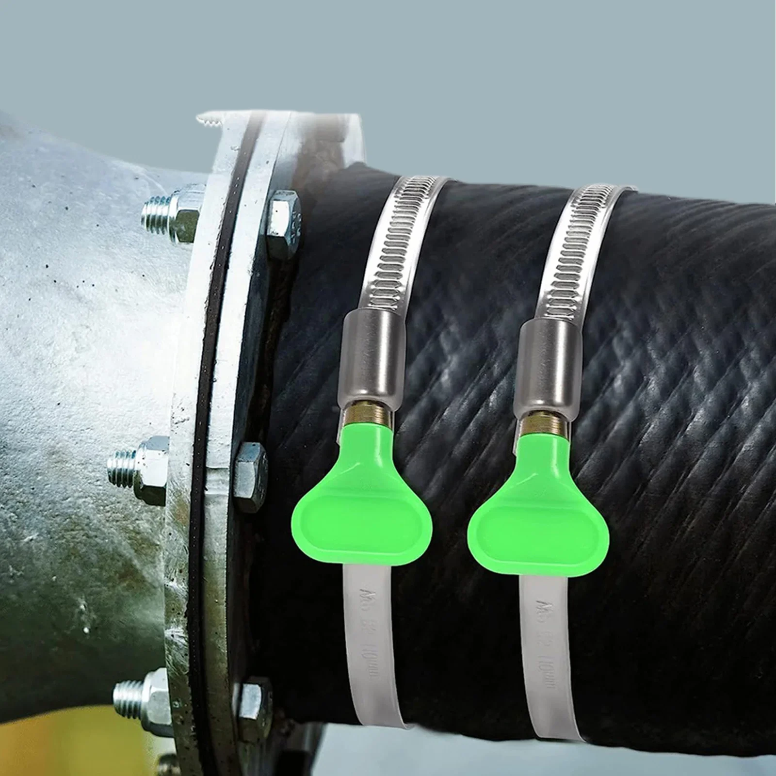 

New Hose Clamp Water Pipe Stainless Steel Tool-free Installation With Handle Adjustable Exhaust Hose Clamp Home Building