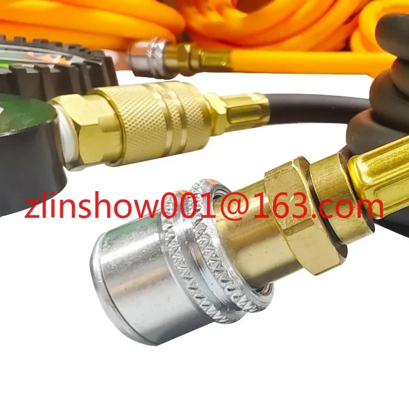 Offroad 4*4 4 Tire inflate Inflation Deflation System kit with digital gauge 4 way air hose tire inflation deflation sets
