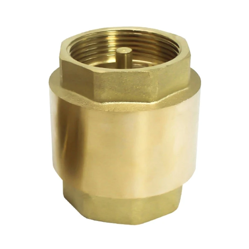 Versatile Brass Check Heavy Duty 1 Inch Brass Check Vertical Check Valves Simple Install Suitable for Water Oil & More