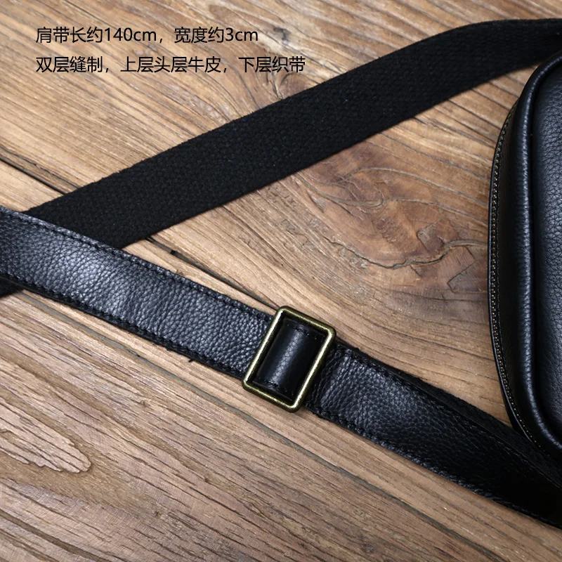 NZPJ Echtes Leder Herren Umhängetasche Lässige Umhängetasche Natürliches Rindsleder Vertikale Herrentasche Trend Tablet Computertasche – Detail 11