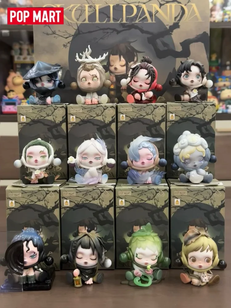 POPMART Skullpanda Ink Plum Blossom Series Blind Box - Cute Anime Figure Ornaments Mystery Toy Doll Guess Bag Collectible Trendy - view 4