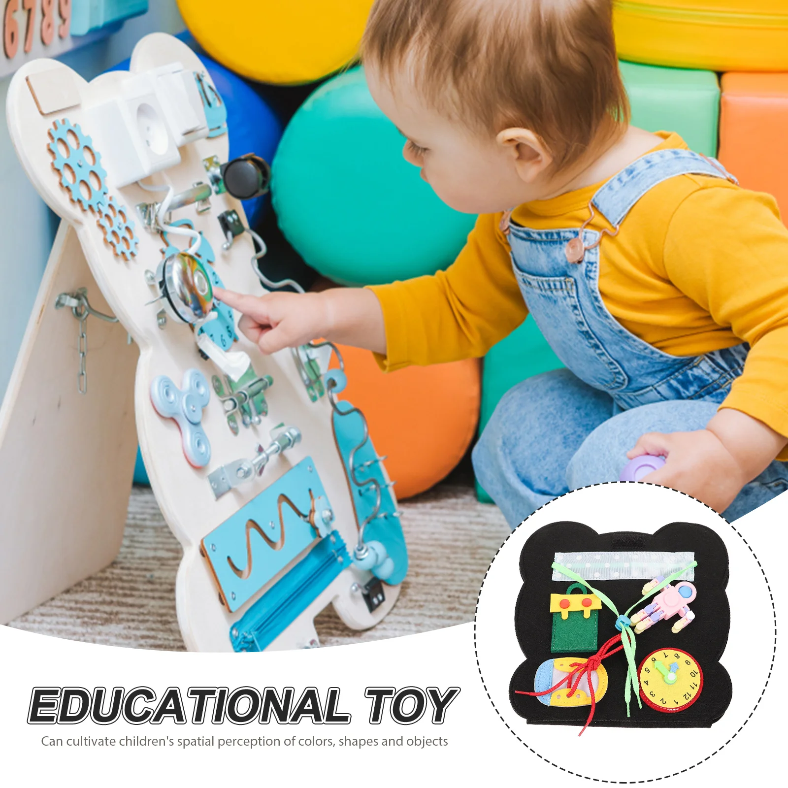 

Panda Felt Busy Pandas Montessori Boards for