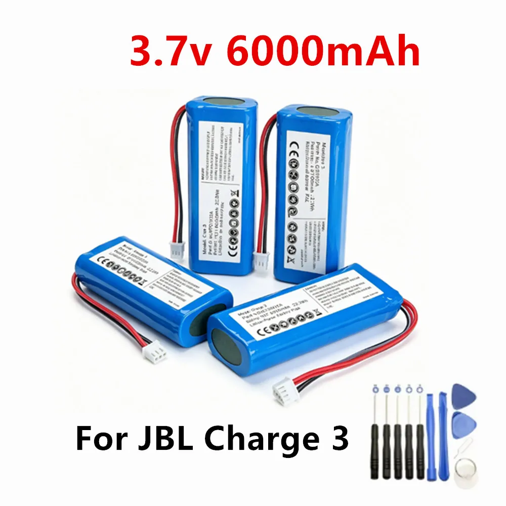 Original 6000mah Battery for JBL Charge 3 Charge3 GSP1029102A Batteria
