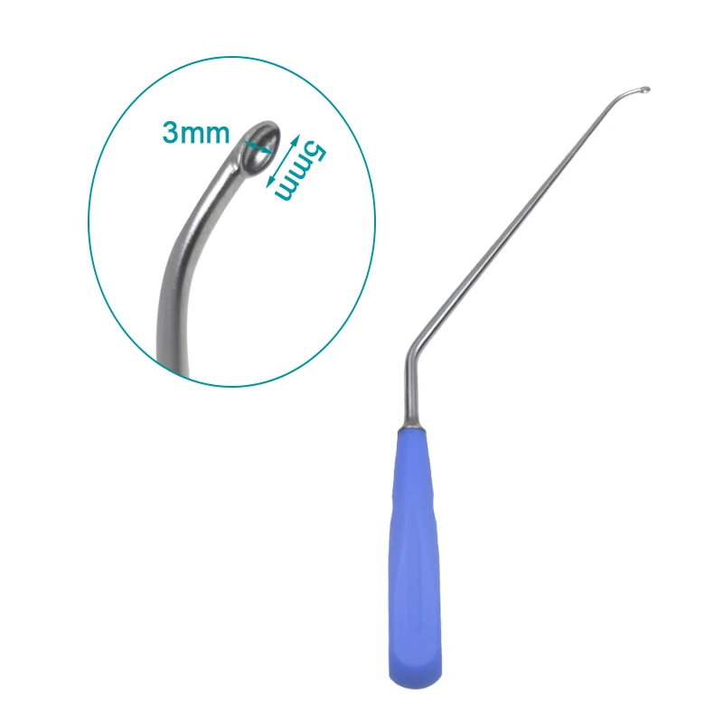 

UBE Bone Curette Dual-channel Spinal Endoscope Curette Autoclavable Orthopedics Veterinary Instrument