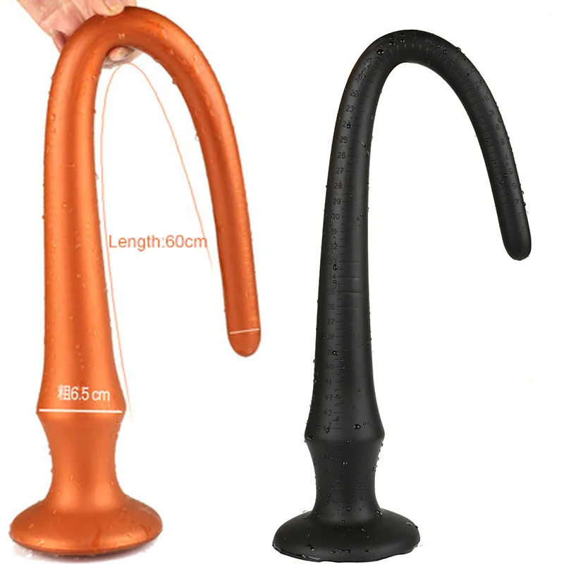 NEW Long Butt Plug Silikon korek analny Untuk Wanita Mainan Seks Bdsm Besar Butt Plug Annal Dildo analne korek analny gejowskiego Sex shopu dla pary