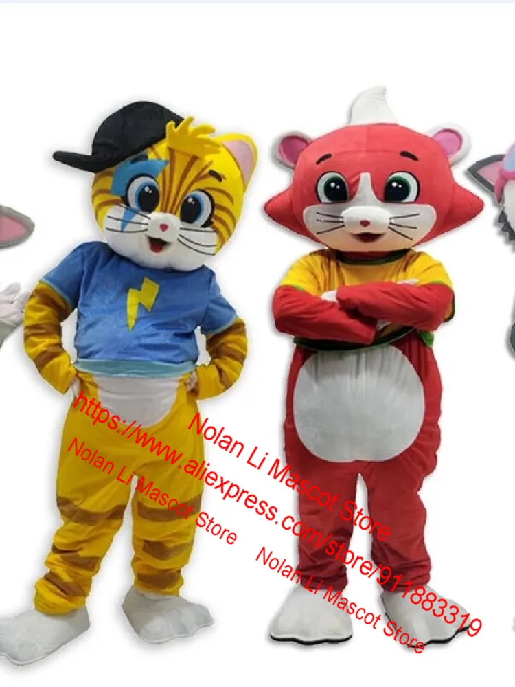 Hochwertige Blume Katze Maskottchen Kostüm Cartoon Anzug Cosplay Werbe spiel Maskerade Geburtstags geschenk Erwachsene Größe 1056