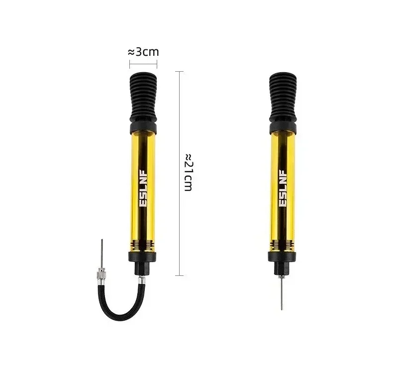 Tragbare Mini-Handballpumpe Hochdruck-Luftpumpe mit Nadel für Basketball, Fußball, Volleyball, Sportbälle, Luftpumpe – Detail 2