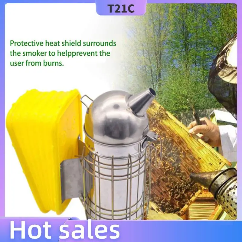 

T21C 2X Bee Beehive Fogging Machine Smoke Smoker Plastic Blast Board Beehive Honeycomb Frame Beekeeping Tool Accessories