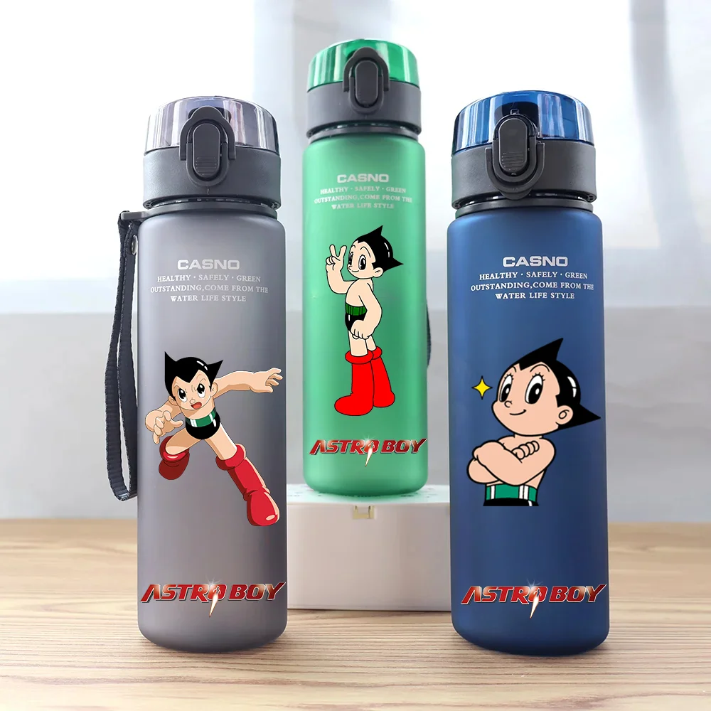 560ML Astro Boy Red Green Blue Black Plastic PcLeakProof Resistant Outdoor Camping Portable Travel Sports Water Cup Dr. Elefun