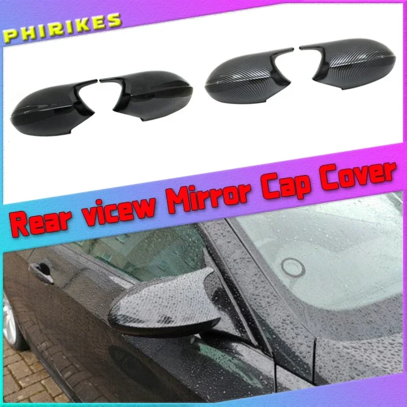 

Rearview Mirror Covers for Bmw 1 3 Series E81 E82 E87 E88 E90 E91 E92 116i 118i 120i 320i 328i 330i Carbon Fiber Gloss Black