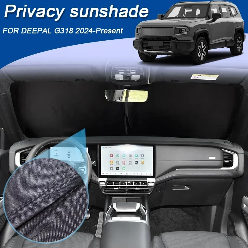 

Для CHANGAN DEEPAL G318 2024-2026 автомобильные черные окна солнцезащитный козырек с защитой от УФ-лучей теплоизоляция защитная крышка аксессуары для интерьера