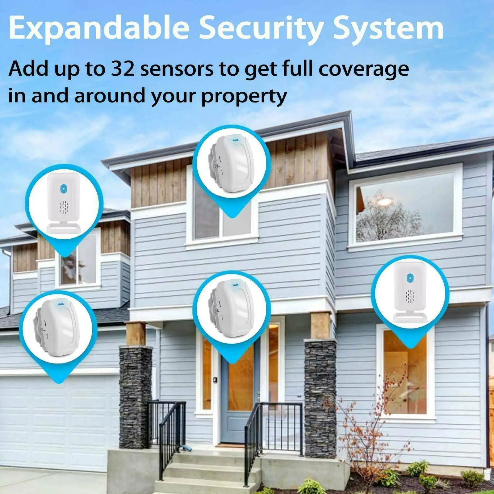 Wireless Shop Store Home Security Welcome Chime Doorbell 4x Infrared PIR Motion Sensor Movement Detector Entry Alarm Bell DIY