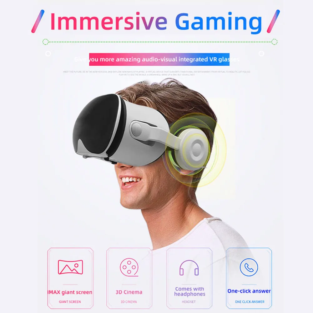 Virtual Reality Headsets To Play Games Movies 3D-VR Head Mounted BOX For IOS And For Android VR AR Devices Accessories