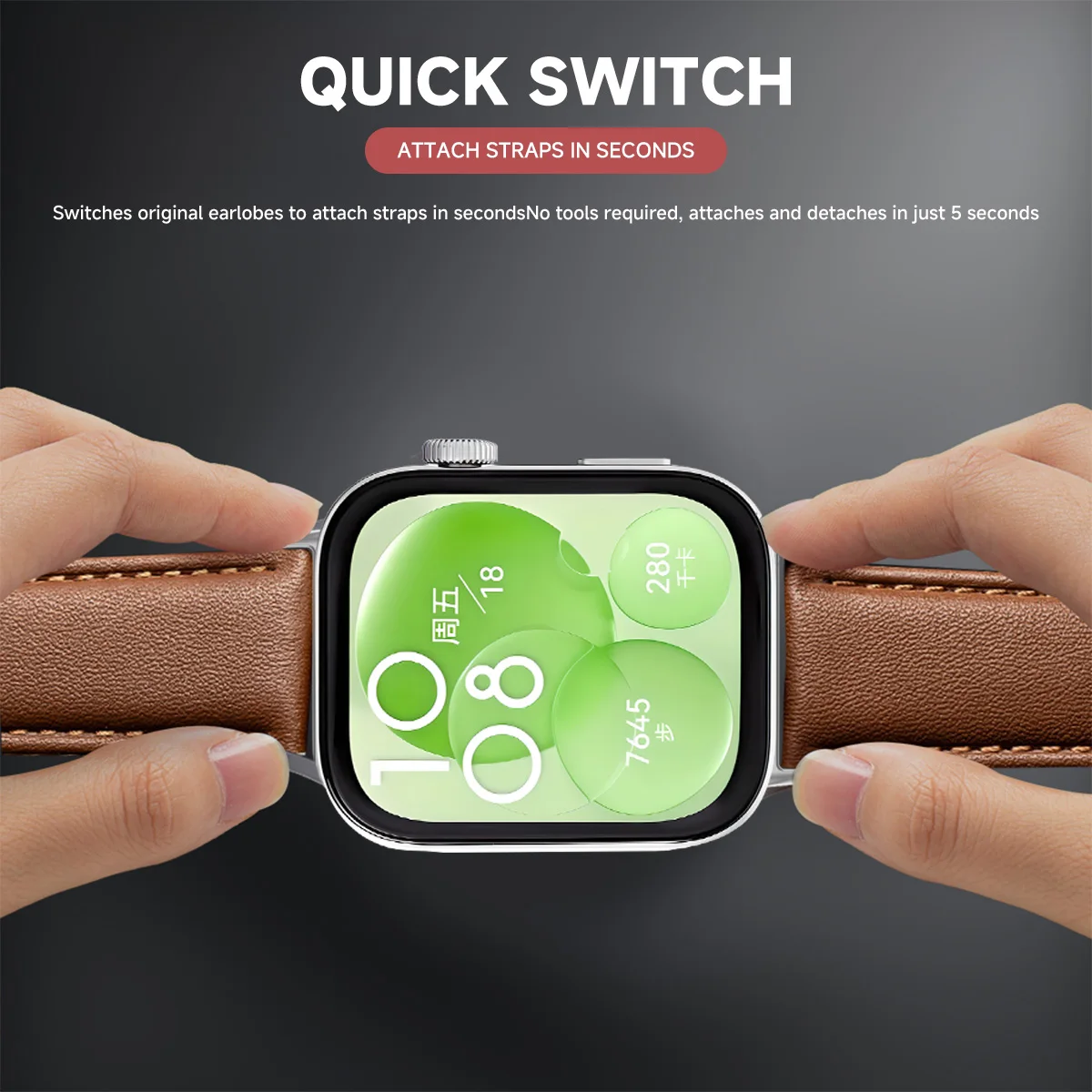 Strap For Huawei Watch Fit 3 Wristband Leather Watchband Belt Bracelet for Huawei Watch Fit 3 2 1 Correa Replacement Accessories