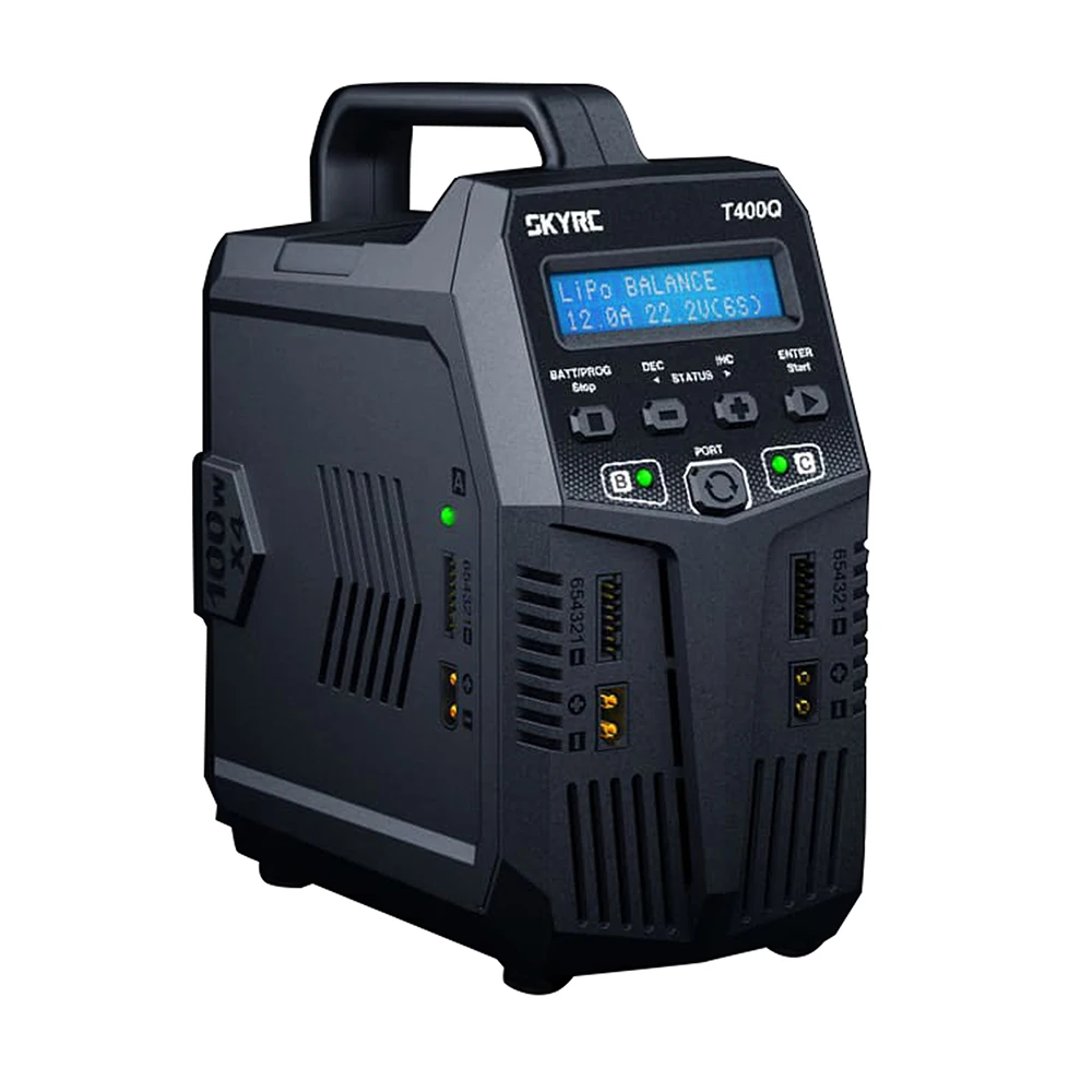 SK-100189 T400Q Lipo Battery Balance Charger SKYRC /Discharger Quattro AC/DC 1-6S XT60 LiFe NiMH RC Universal Battery Charger